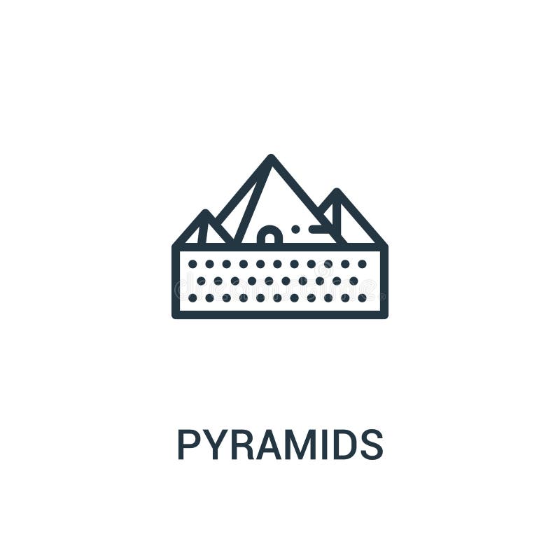 pyramidsymbolsvektor från ökensamling Tunn linje illustration för vektor för pyramidöversiktssymbol Linjärt symbol för bruk på re stock illustrationer pyramidsymbolsvektor från ökensamling Tunn linje illustration för vektor för pyramidöversiktssymbol Linjärt symbol för bruk på re stock illustrationer