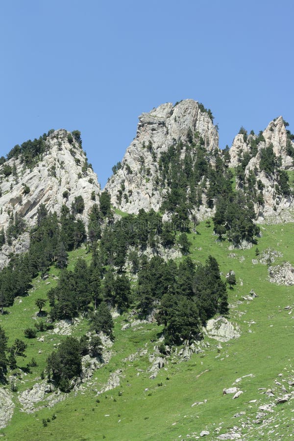 Pyrenean βουνό σε Ariege, Γαλλία στοκ φωτογραφία με δικαίωμα ελεύθερης χρήσης