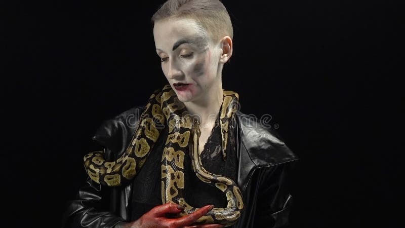 图象的妇女与Python 股票录像
