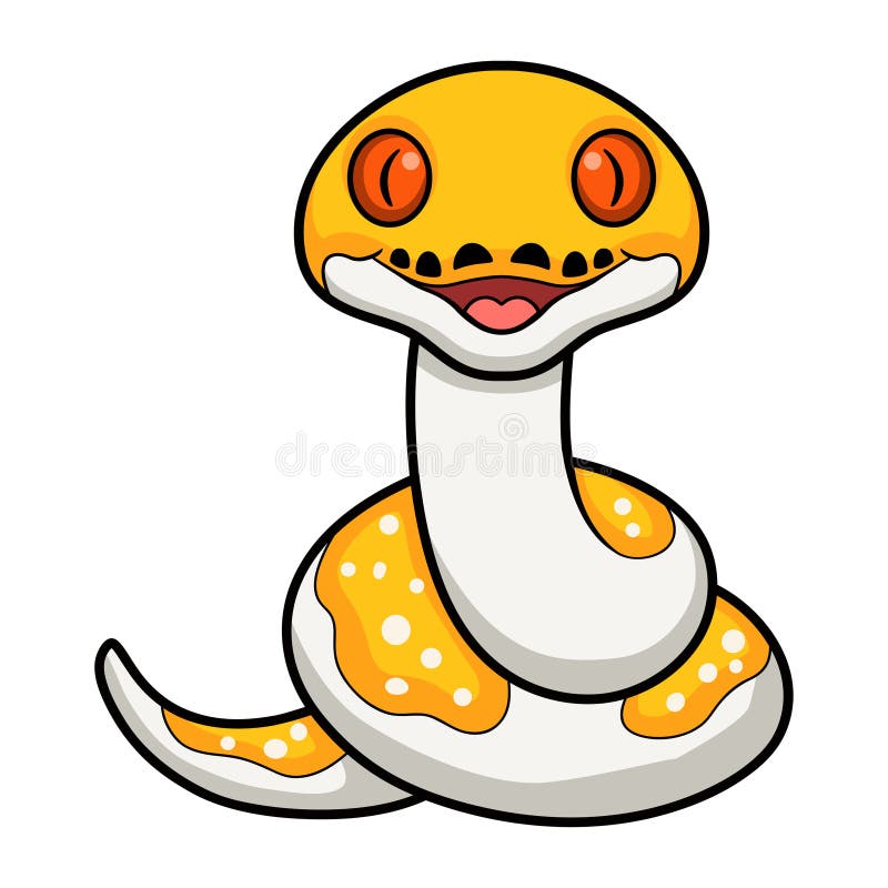 χαριτωμένο γραφικό κινούμενο σχέδιο python με πολύγλωσσο λεξικό ελεύθερη απεικόνιση δικαιώματος