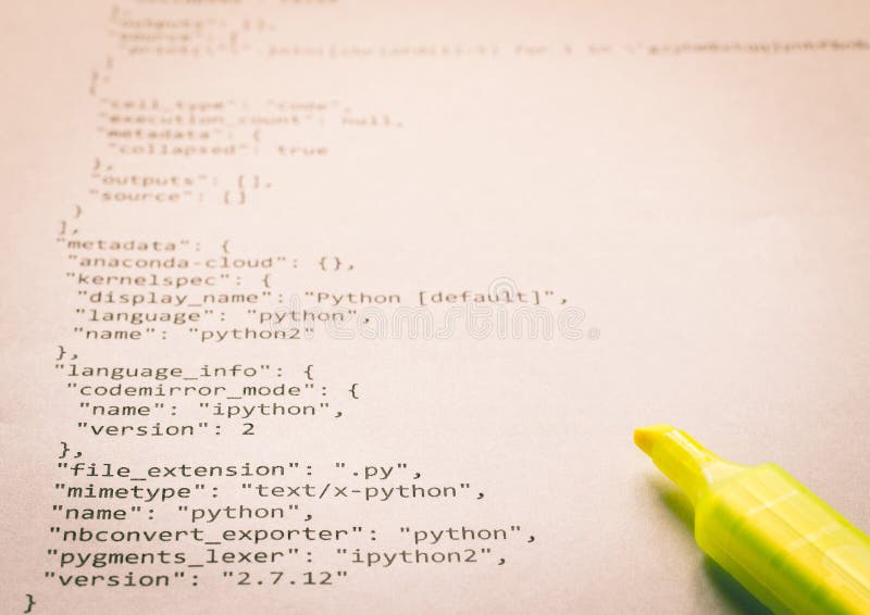 Python De Langage De Programmation Sur Le Papier Photo stock - Image du ...