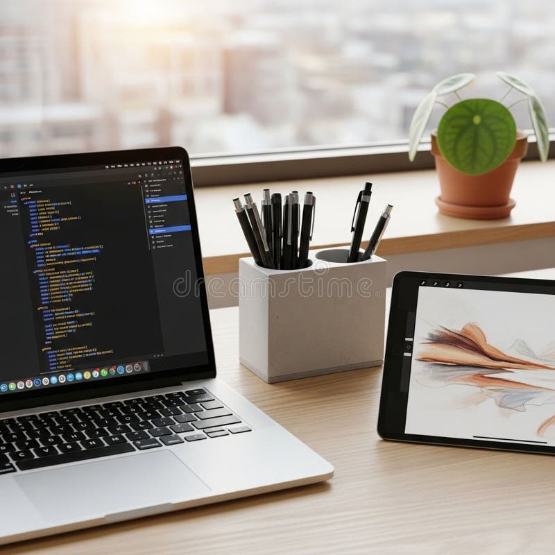 Σενάρια κωδικοποίησης, πιθανώς σε Python ή JavaScript, που υποδεικνύουν έναν προγραμματισμό διανυσματική απεικόνιση