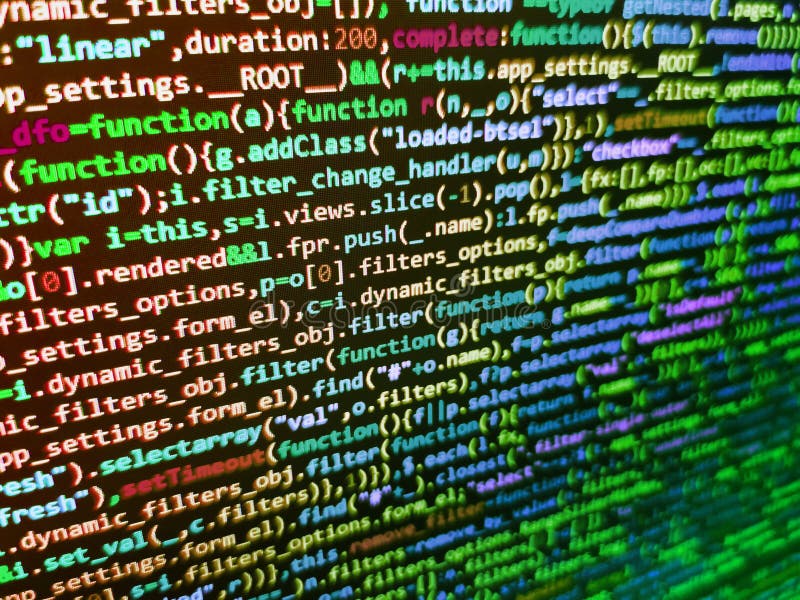 Python-Programmierer-Code. Bildschirm mit Skriptcode einer Computersprache. Programmierer-Beruf. Abstraktes Hintergrundbild von Programmiercode für Software.