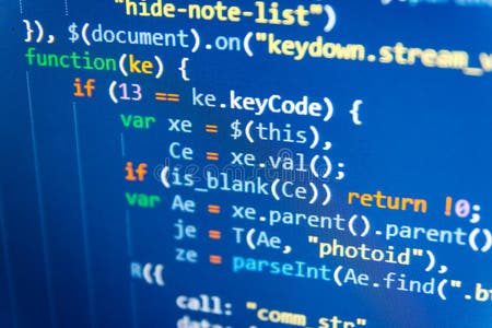 Python Programming Developer Code. Young Business Crew Working with ...