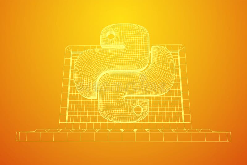 Python代码语言标志 库存例证
