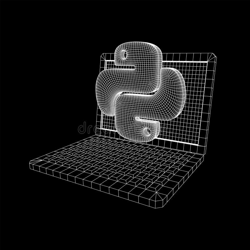 Python代码语言符号 库存例证