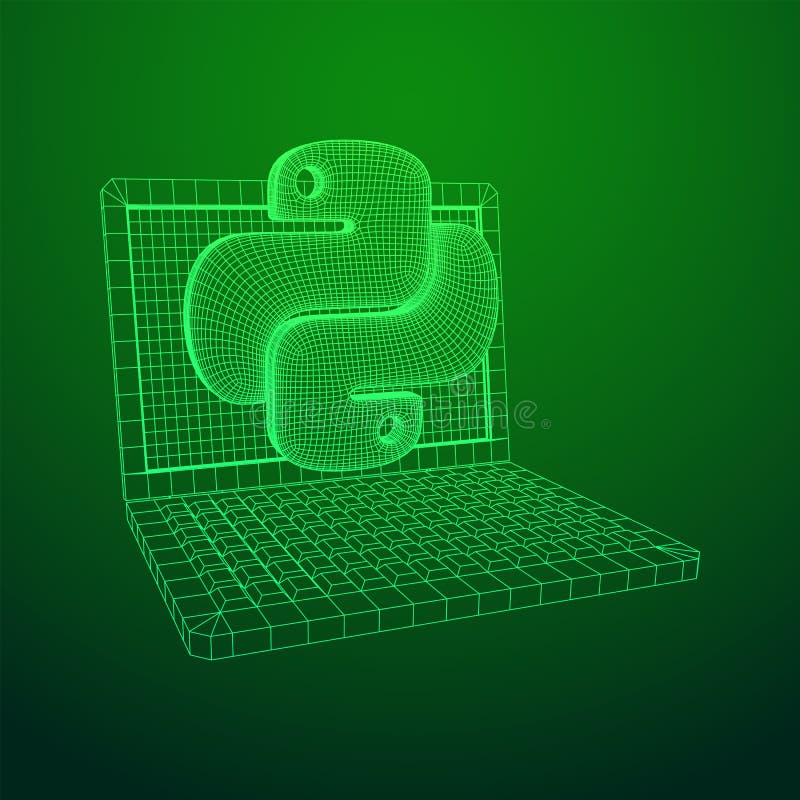 Python代码语言符号 向量例证