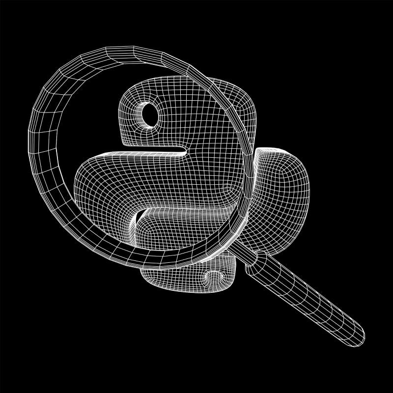 Python代码语言符号 皇族释放例证