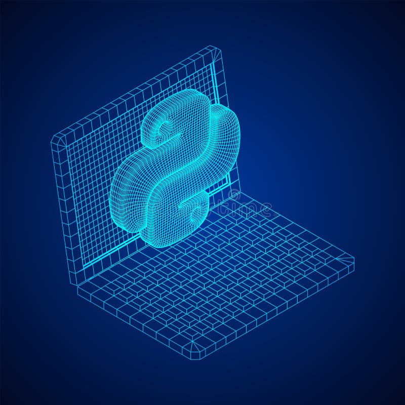 Python代码语言符号 库存例证