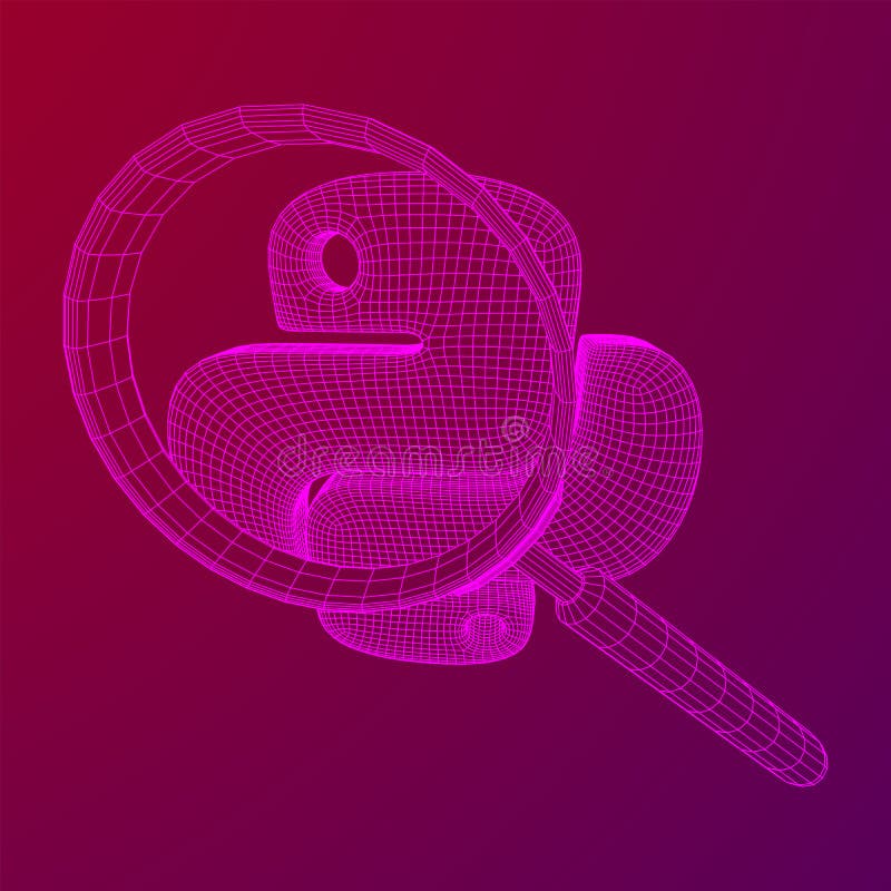 Python代码语言符号 库存例证