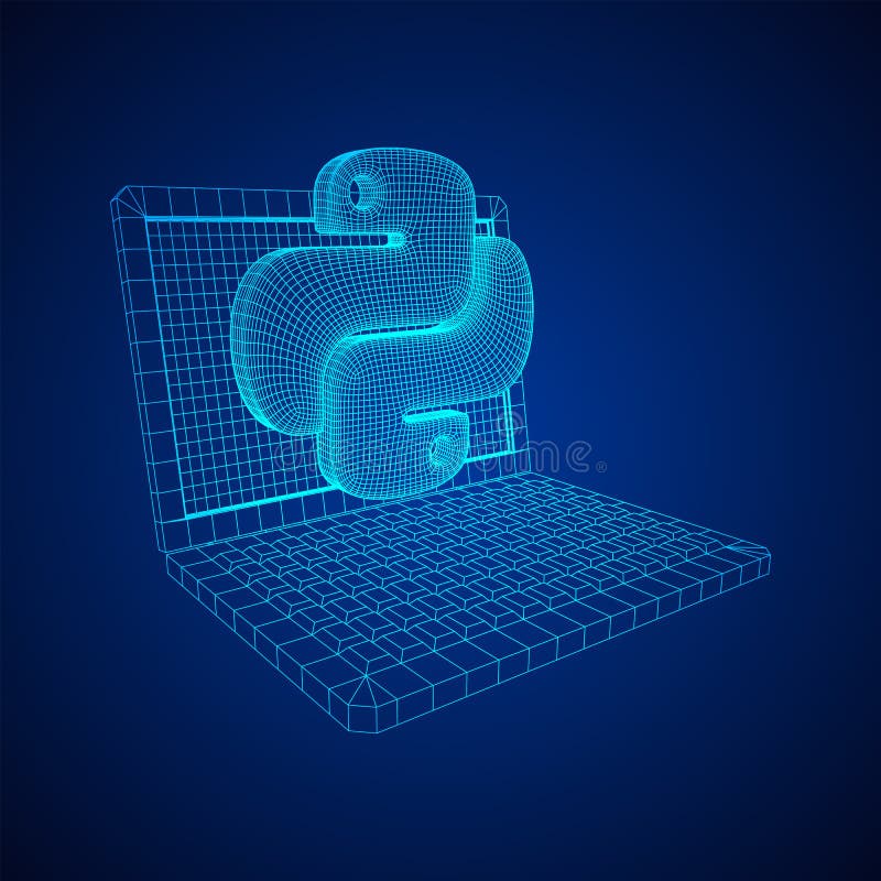 Python代码语言符号 向量例证