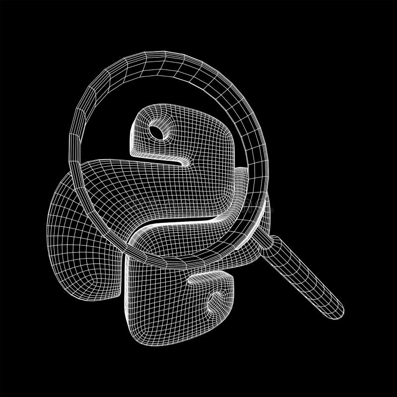 Python代码语言符号 皇族释放例证