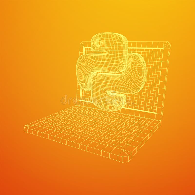 Python代码语言符号 向量例证