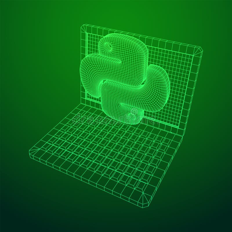 Python代码语言符号 向量例证