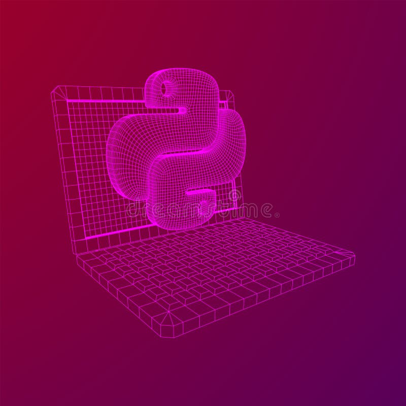 Python代码语言符号 向量例证