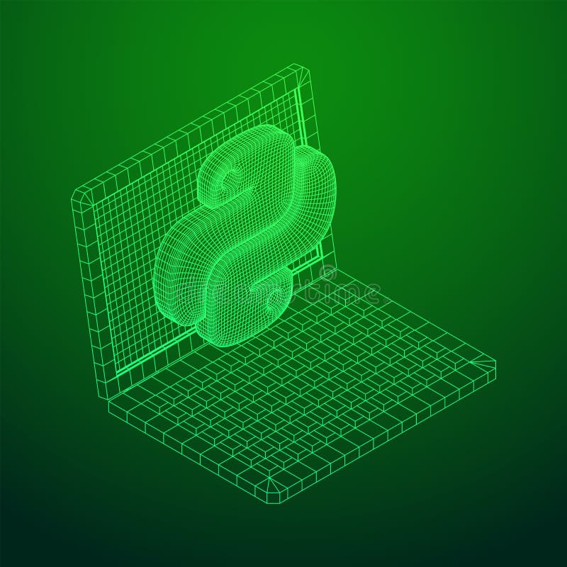 Python代码语言符号 库存例证