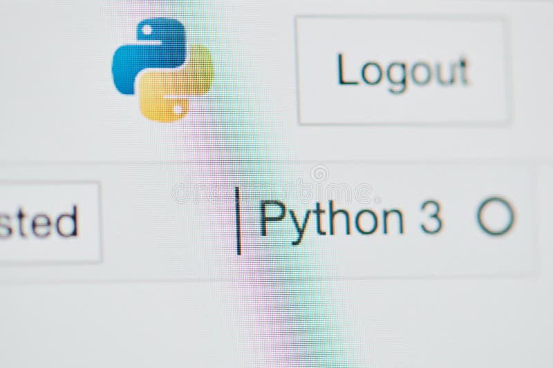 登录 Python 3 平台 库存图片