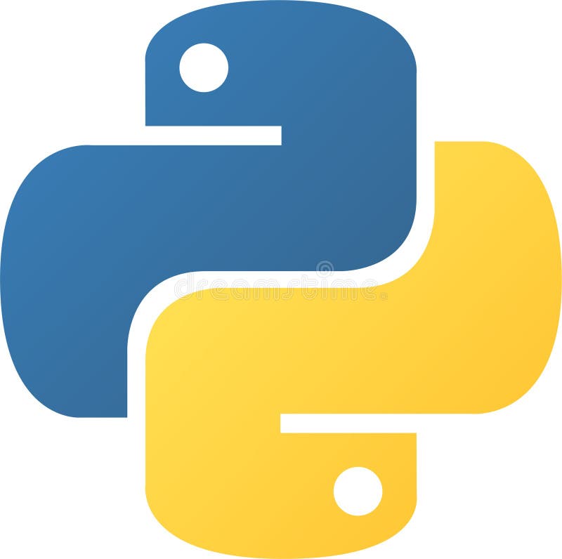 Python 标志 库存例证