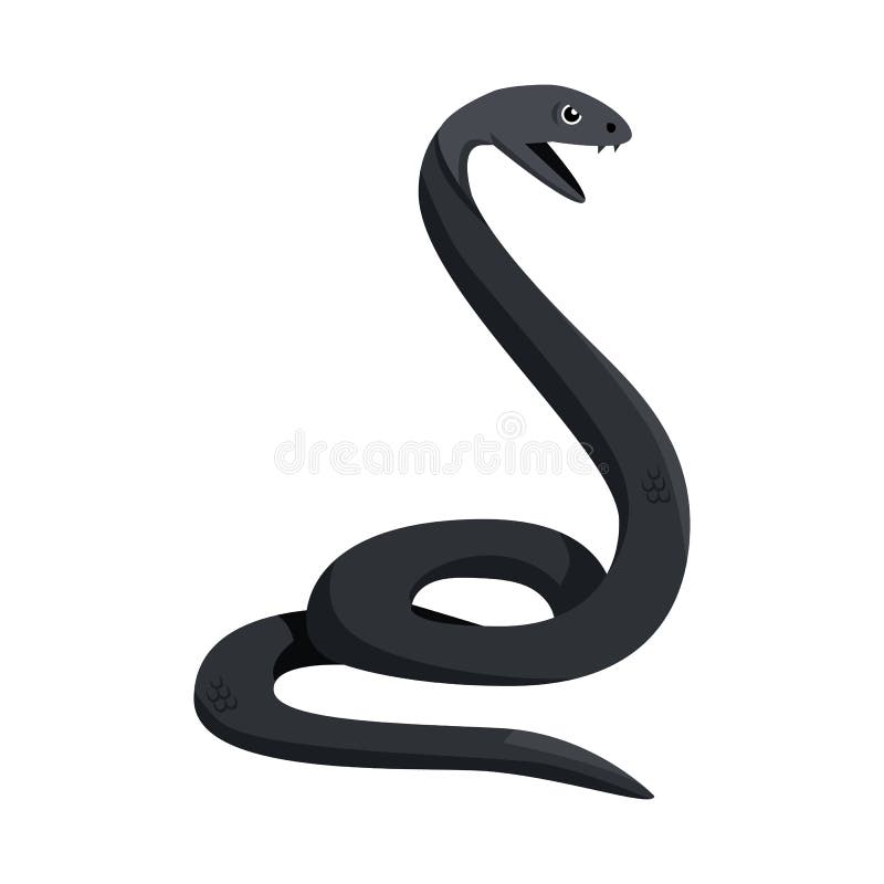 蛇和python徽标矢量图设计. 蛇形网元与股票爬行矢量图. 皇族释放例证