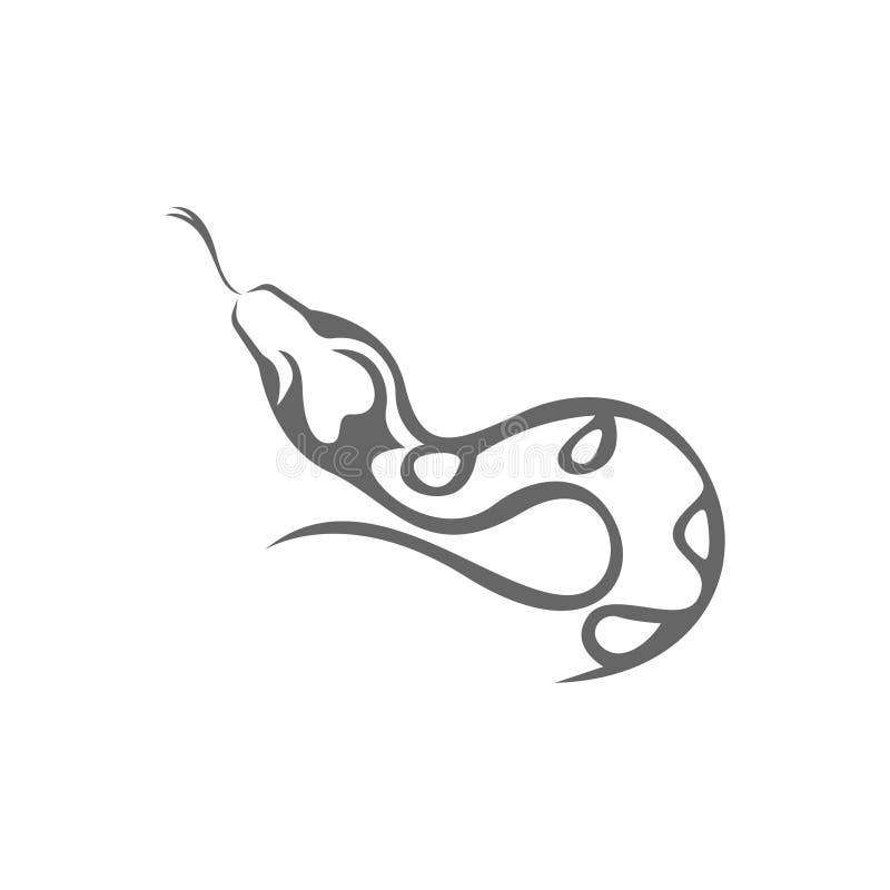 Python徽标图标插图 库存例证