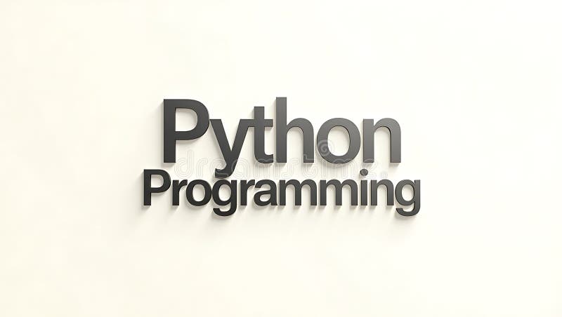 Python编程基本知识，初学者有清晰的排版 库存例证