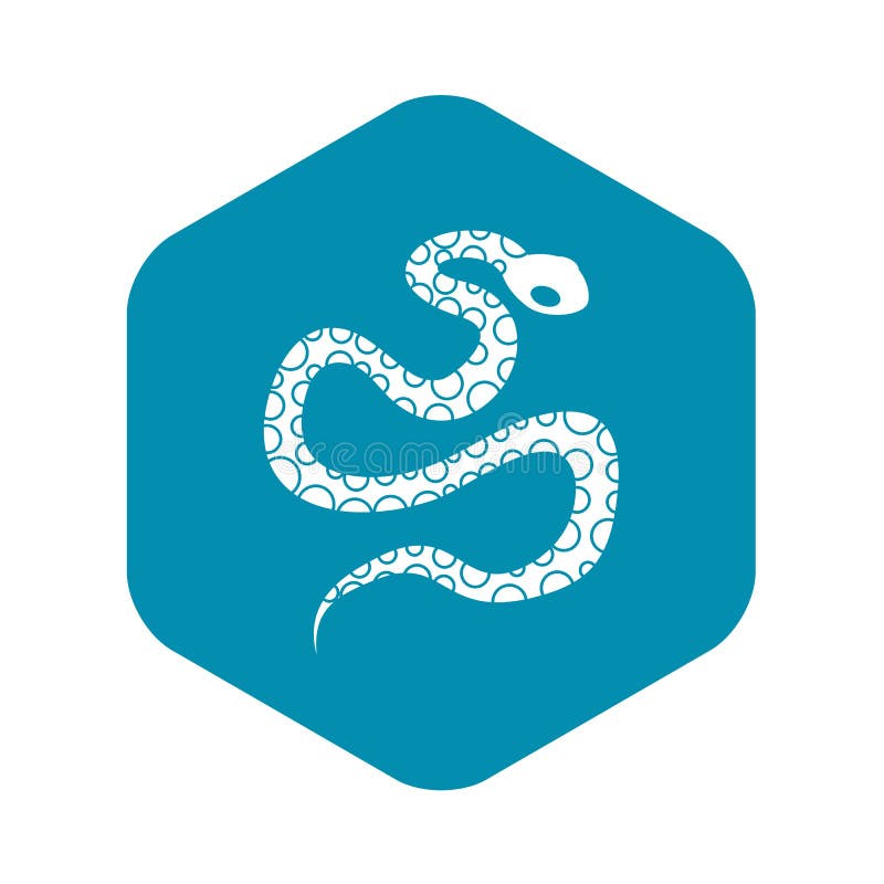Python蛇象，简单的样式 向量例证
