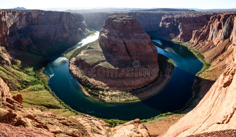 Página cercana Arizona de la curva de herradura de Grand Canyon imágenes de archivo libres de regalías Página cercana Arizona de la curva de herradura de Grand Canyon imágenes de archivo libres de regalías