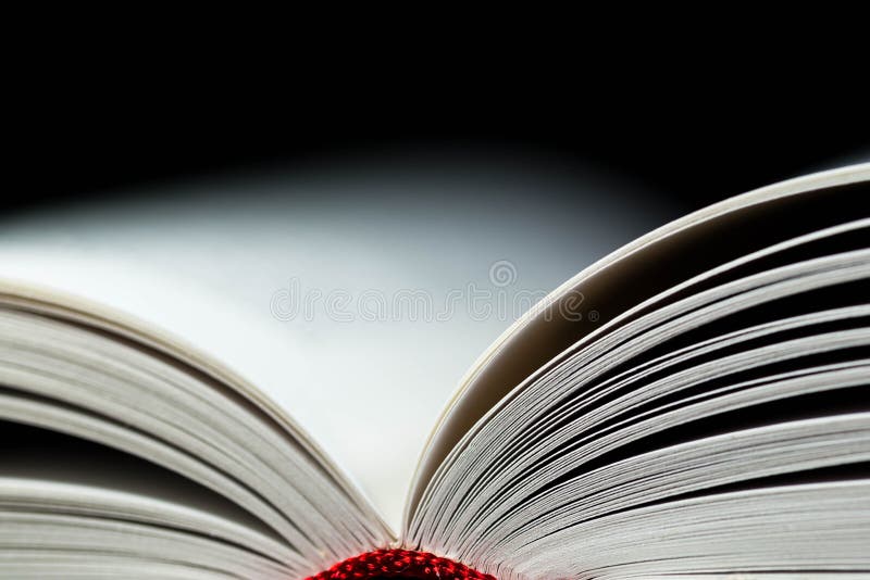 Páginas abertas do livro branco perto acima do tiro macro imagem de stock royalty free Páginas abertas do livro branco perto acima do tiro macro imagem de stock royalty free