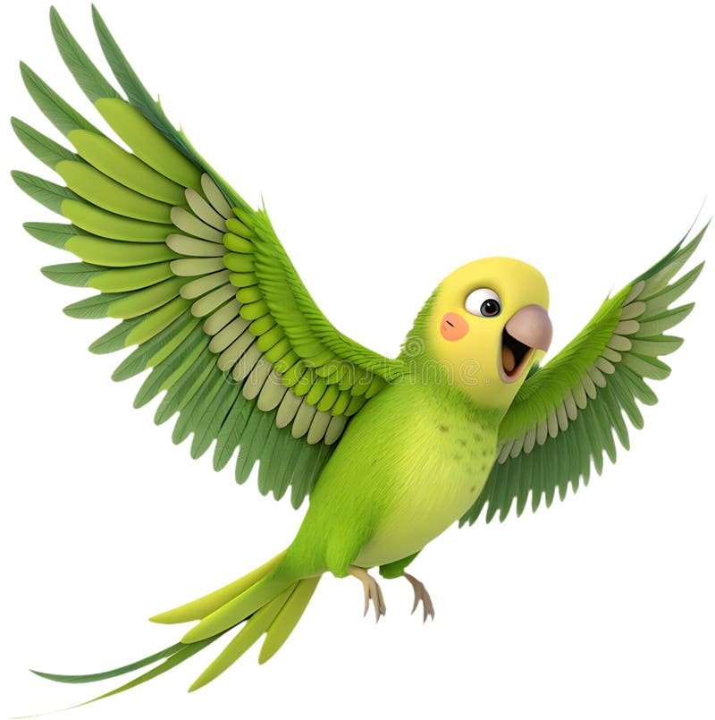 Pájaro Bugerigar brillante con colores vivos que muestran un encanto único. ilustración del vector