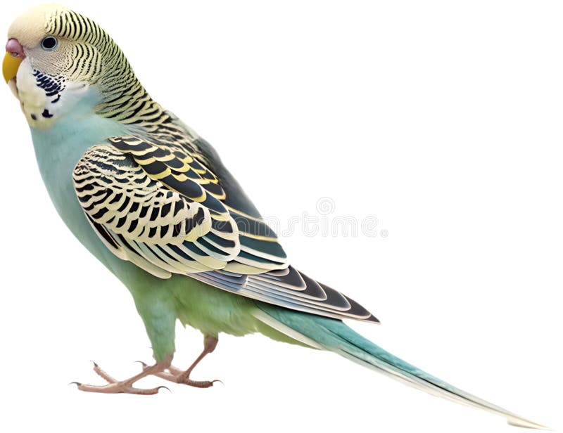 Pájaro Bugerigar brillante con colores vivos que muestran un encanto único. ilustración del vector