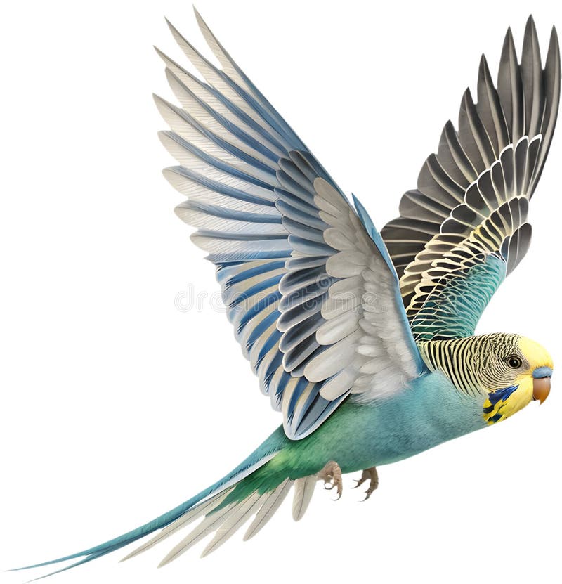Pájaro Bugerigar brillante con colores vivos que muestran un encanto único. libre illustration