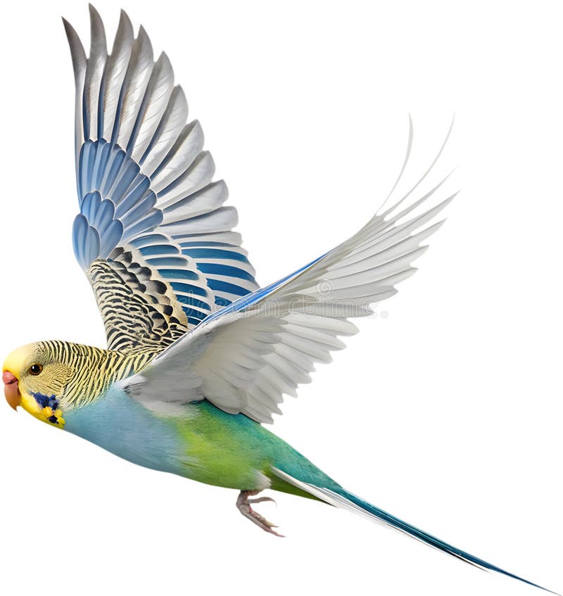 Pájaro Bugerigar brillante con colores vivos que muestran un encanto único. ilustración del vector
