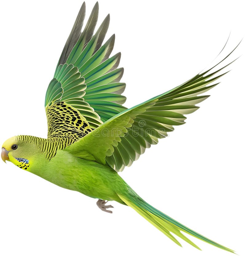 Pájaro Bugerigar brillante con colores vivos que muestran un encanto único. ilustración del vector