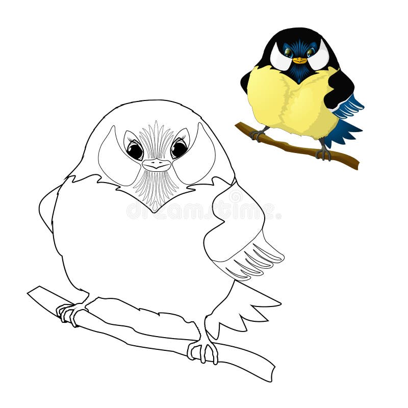 Pájaro - colorante del paro para los niños libre illustration Pájaro - colorante del paro para los niños libre illustration