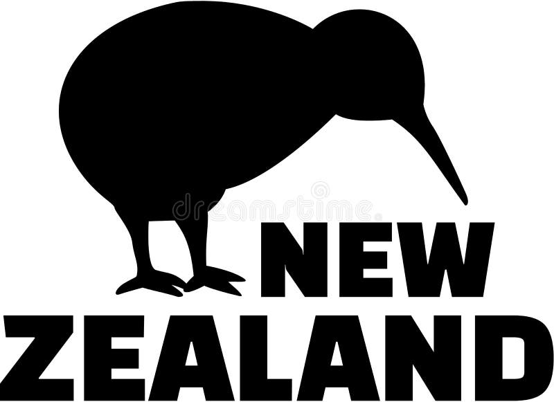Pájaro Nueva Zelanda del kiwi ilustración del vector