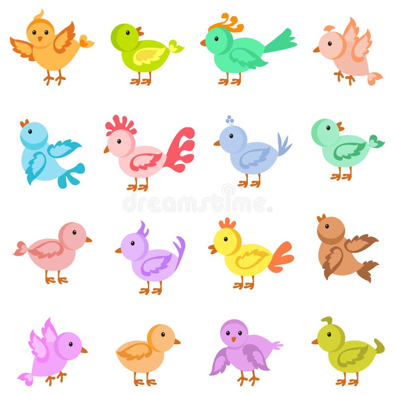 Pássaro Colorido ilustração stock