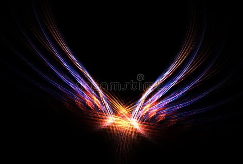 Pássaro de Fogo Phoenix ilustração stock