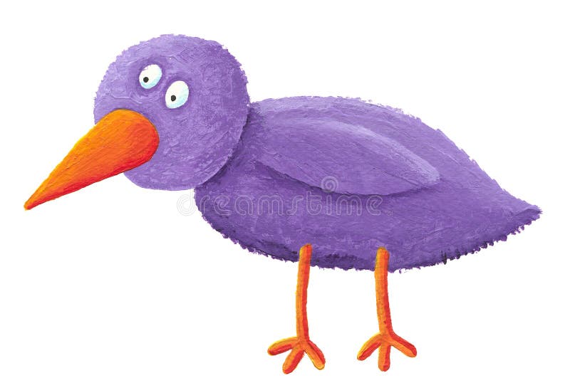 Pássaro roxo ilustração stock Pássaro roxo ilustração stock