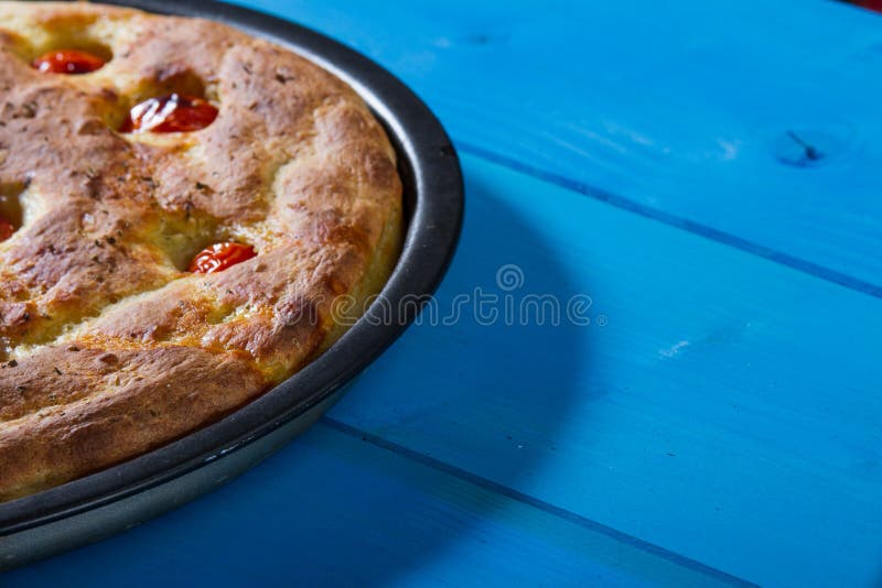 Pâine plată italiană stock photo