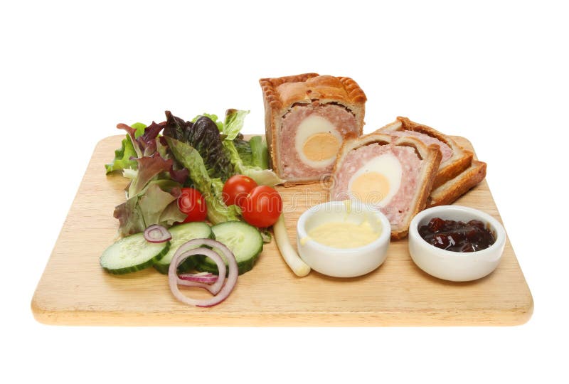 Pâté de porco e salada foto de stock Pâté de porco e salada foto de stock