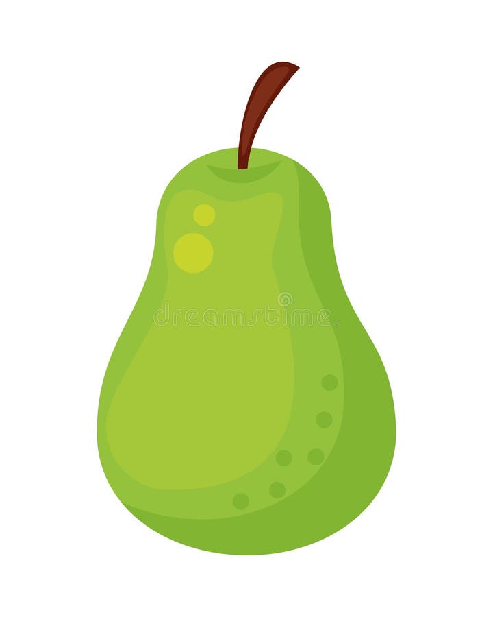 Päronfruktsikon vektor illustrationer