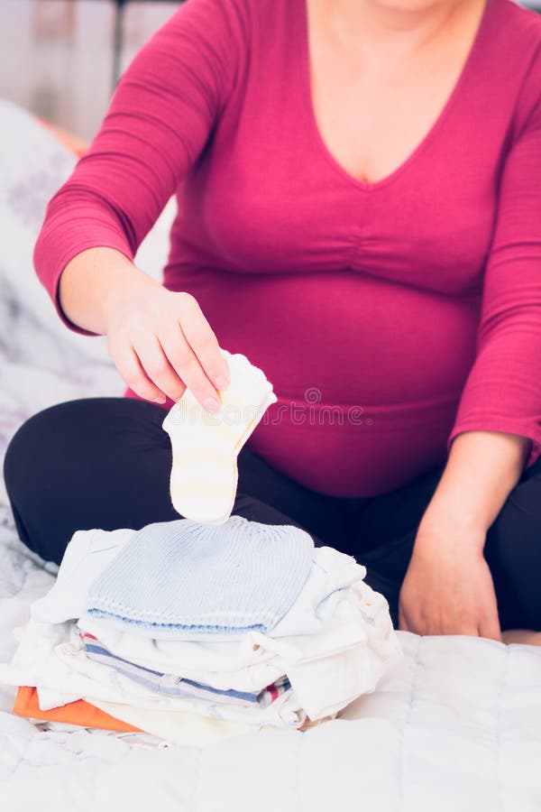 Påse för gravid kvinnaemballagesjukhus royaltyfri bild Påse för gravid kvinnaemballagesjukhus royaltyfri bild