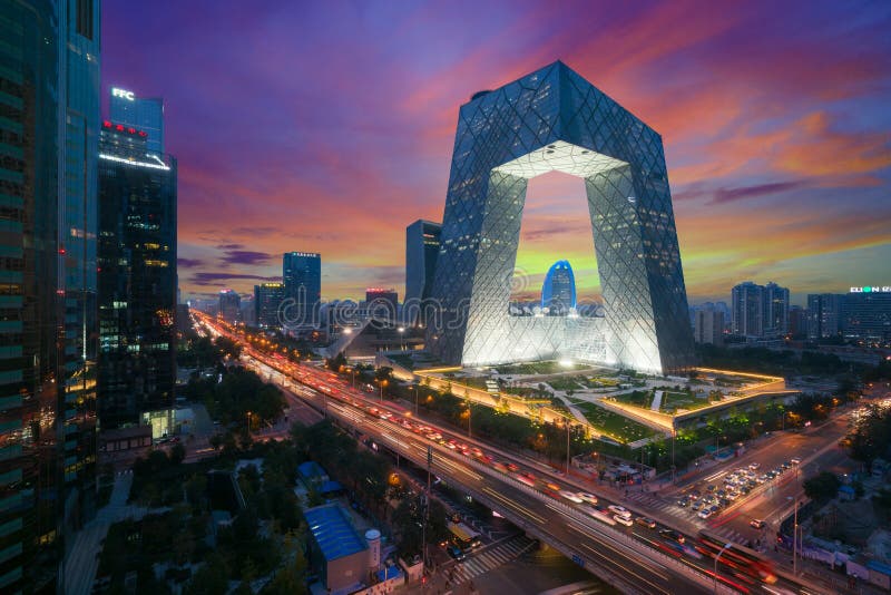 Pékin, Chine - 22 octobre 2017 : Ville du ` s Pékin de la Chine, un famo image stock Pékin, Chine - 22 octobre 2017 : Ville du ` s Pékin de la Chine, un famo image stock