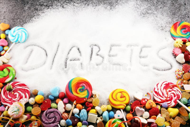 Pérdida de la dieta y de peso, negación del dulce texto de la diabetes con concepto Descripción del azúcar en negro Dulces Proble fotos de archivo Pérdida de la dieta y de peso, negación del dulce texto de la diabetes con concepto Descripción del azúcar en negro Dulces Proble fotos de archivo