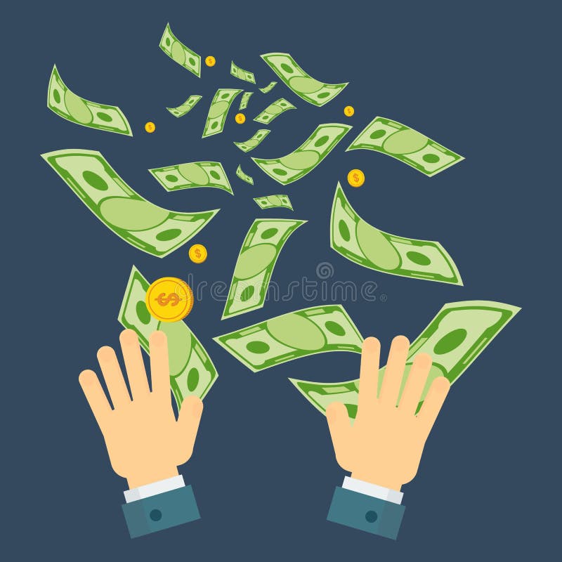 Pérdida De Dinero Y Distribución De La Deuda Ilustración del Vector