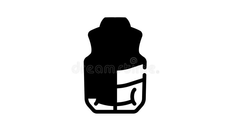 Période d'automne objets ligne icône illustration libre de droits