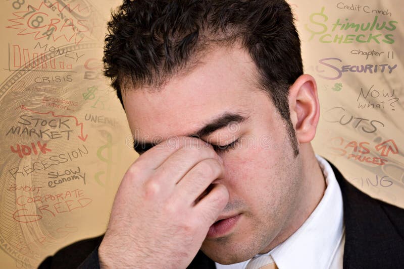 Périodes économiques stressantes image stock Périodes économiques stressantes image stock