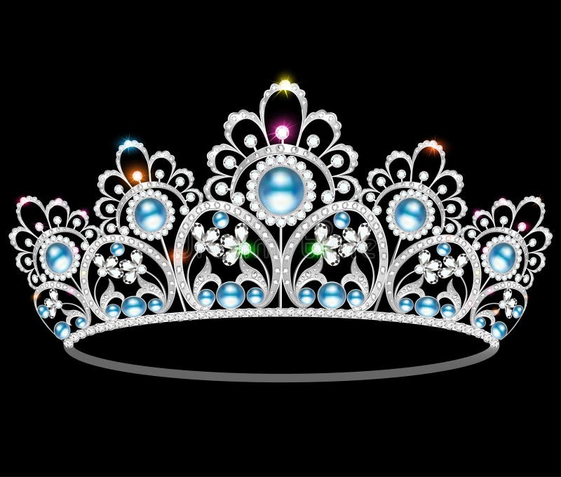 Pérola feminino do casamento do diadema bonito ilustração royalty free Pérola feminino do casamento do diadema bonito ilustração royalty free