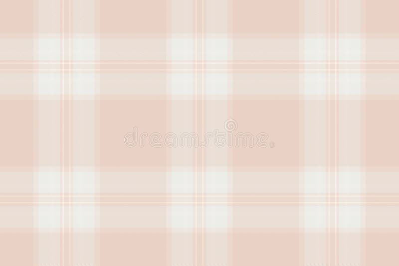 Pêche douce et motif plaid blanc idéal pour les fonds textiles et les projets de conception. Élégant et polyvalent parfait pour illustration stock