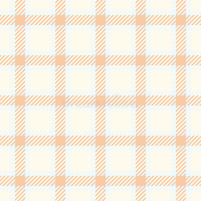 Pêche douce et motif plaid bleu pâle. Elégante texture subtile idéale pour les arrière-plans textiles ou la conception de site Web illustration de vecteur